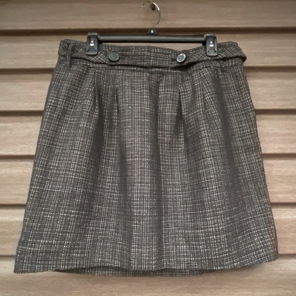 Ann Taylor Petite Pleated Mini Skirt - Picture 1 of 7